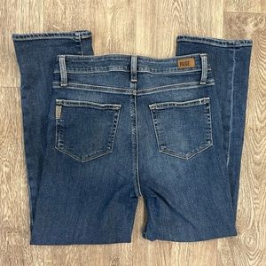 PAIGE Women's Straight Leg Jeans - Dark Blue